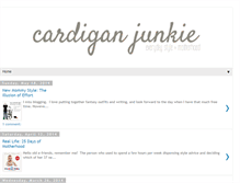 Tablet Screenshot of cardiganjunkie.com